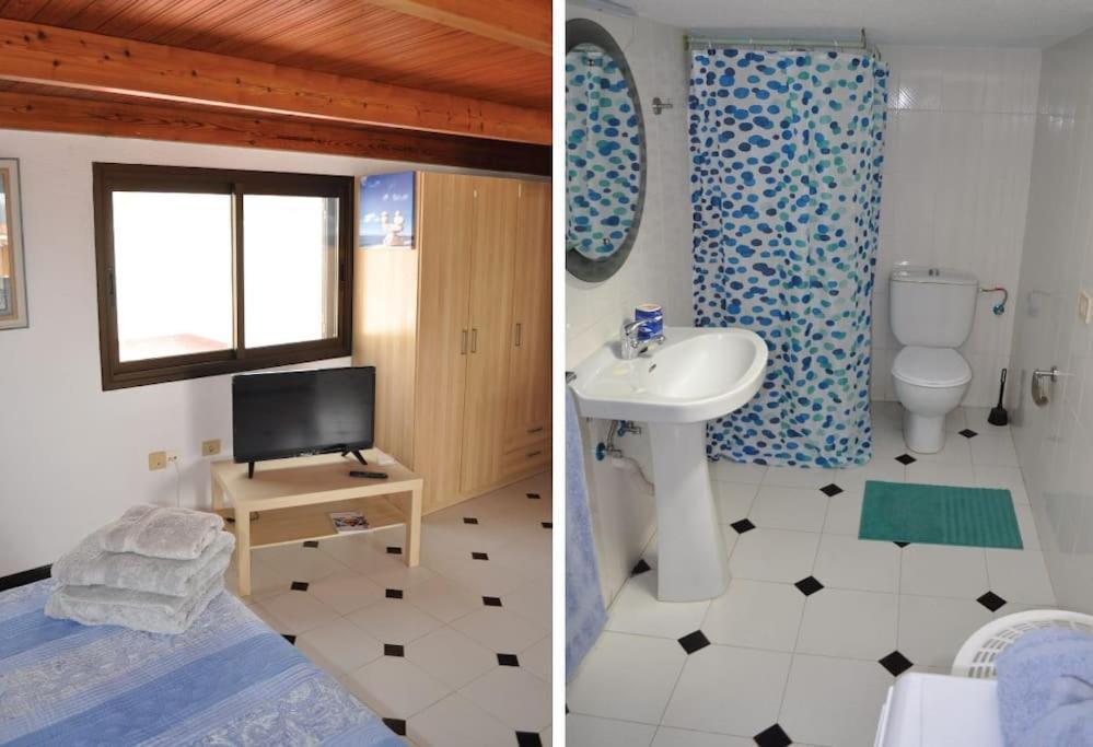Los Cisnes Encantadora Casa Con Jardin Y Estudio Vista Al Mar El Médano Eksteriør billede